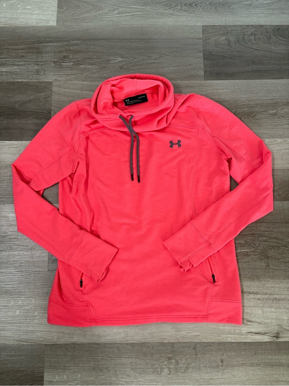 Under Armour Pink Coral Cowl Neck Pullover